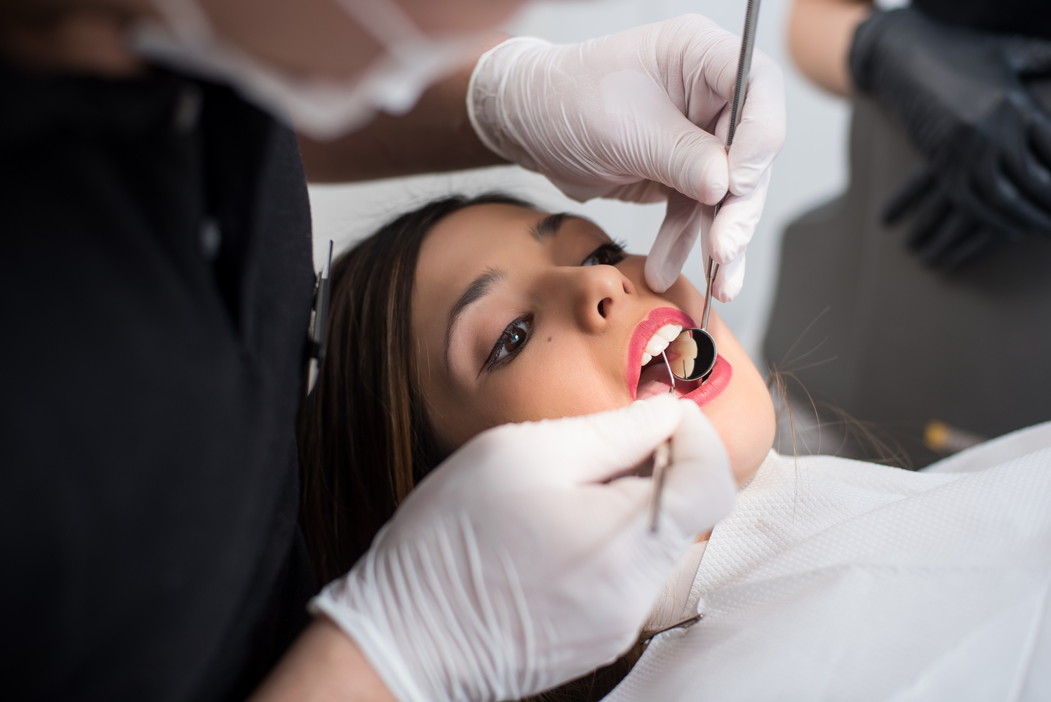 close up of beautiful young woman having dental ch 2023 11 27 05 11 50 utc