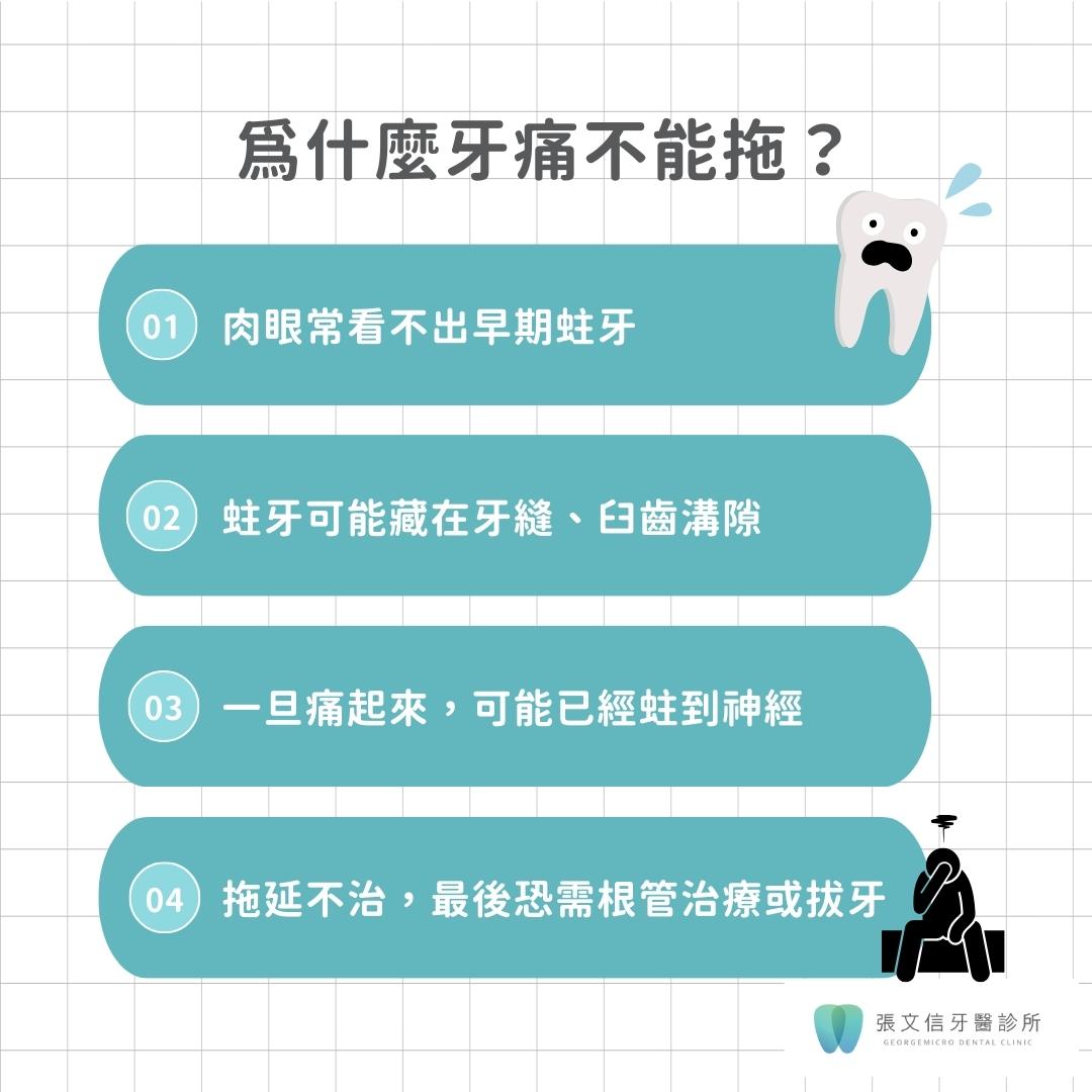 為什麼牙痛不能拖？