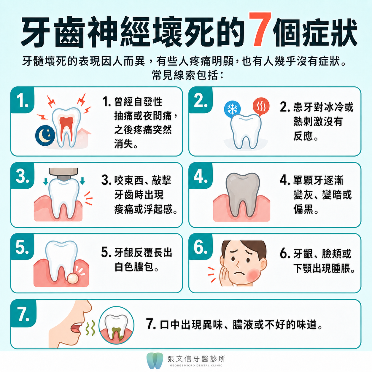 齒神經壞死的7個症狀